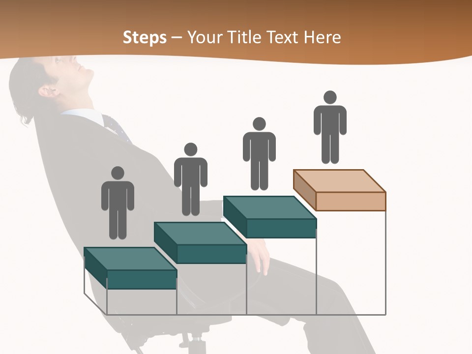 Man Lean Lazy PowerPoint Template