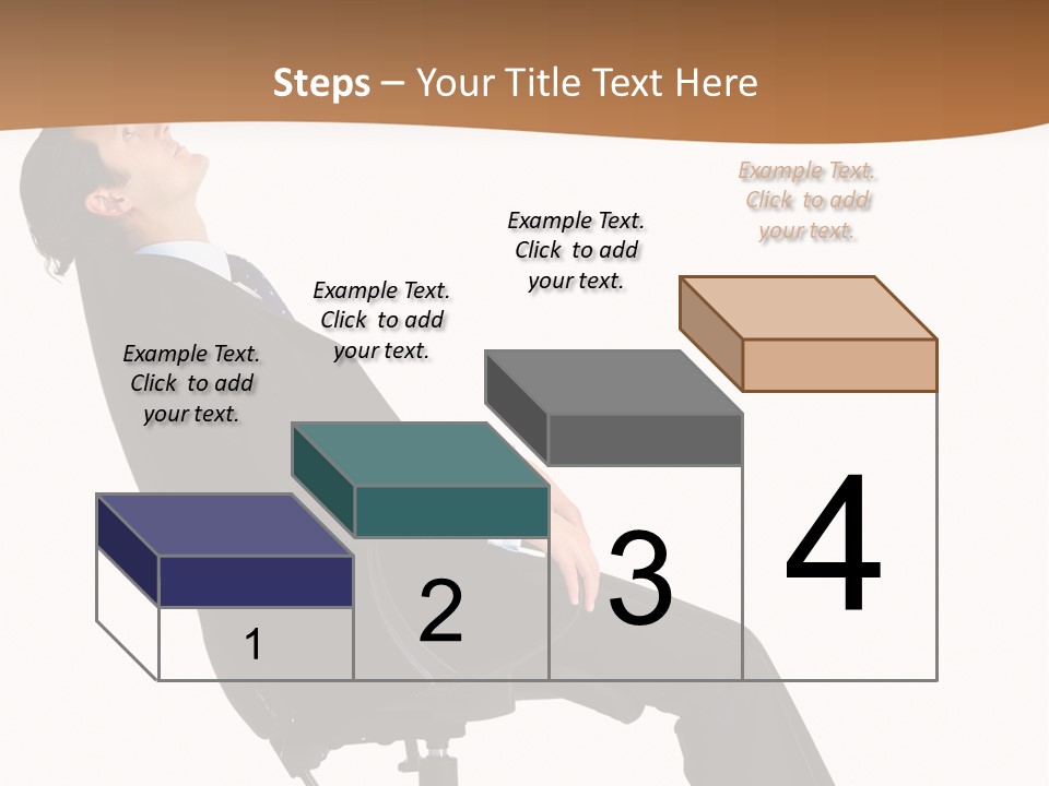 Man Lean Lazy PowerPoint Template