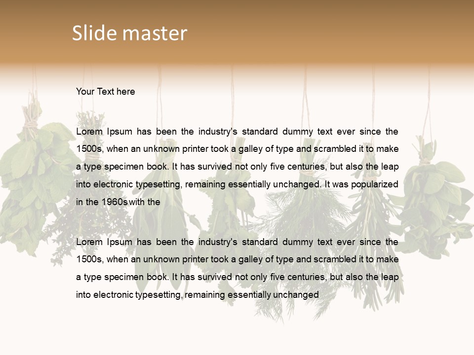 Sativa Clothespin Food PowerPoint Template