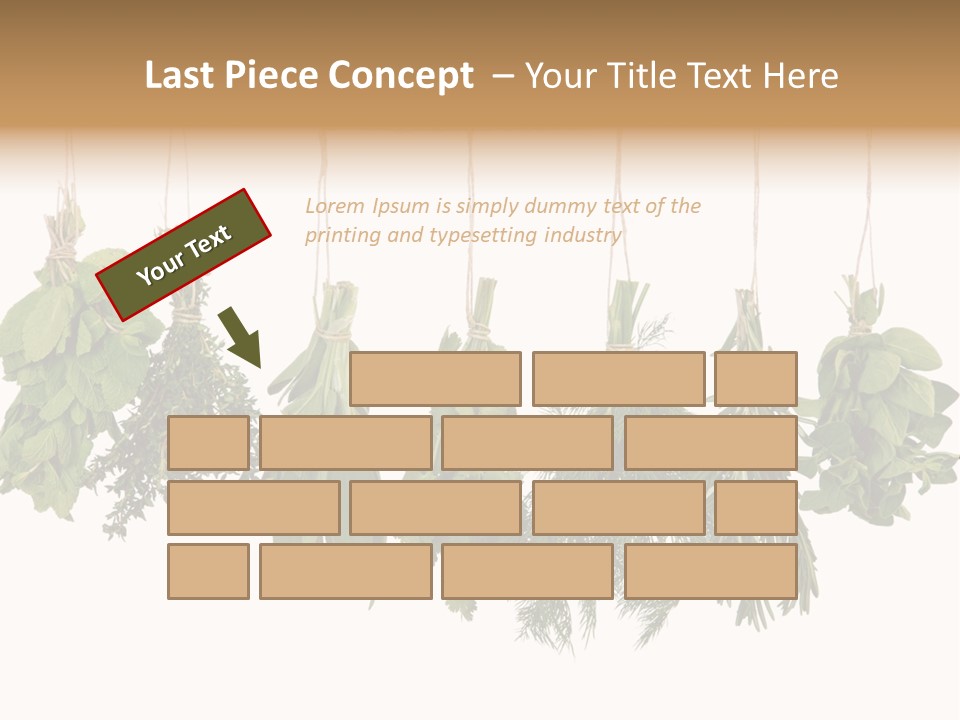 Sativa Clothespin Food PowerPoint Template
