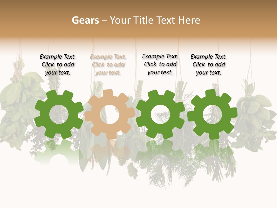 Sativa Clothespin Food PowerPoint Template