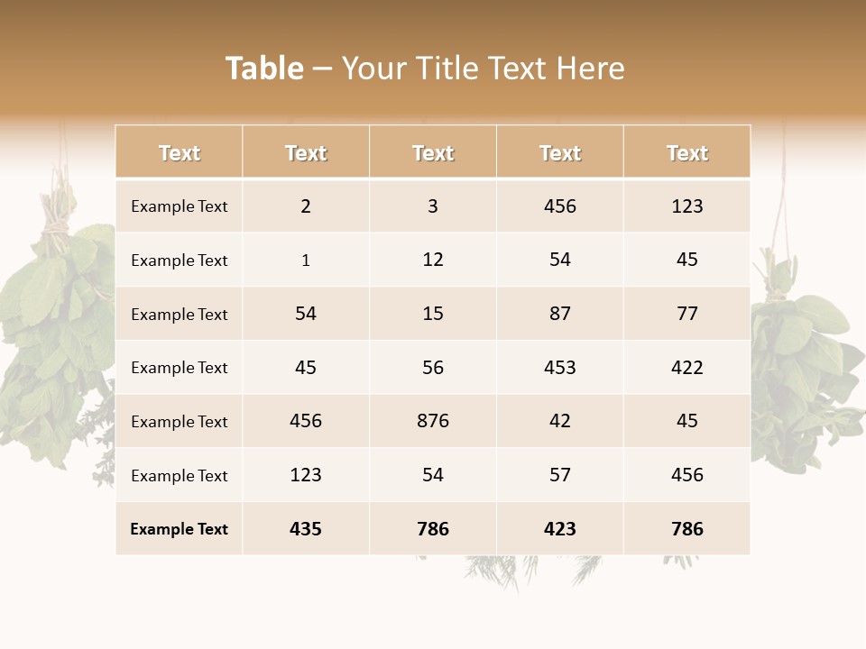 Sativa Clothespin Food PowerPoint Template