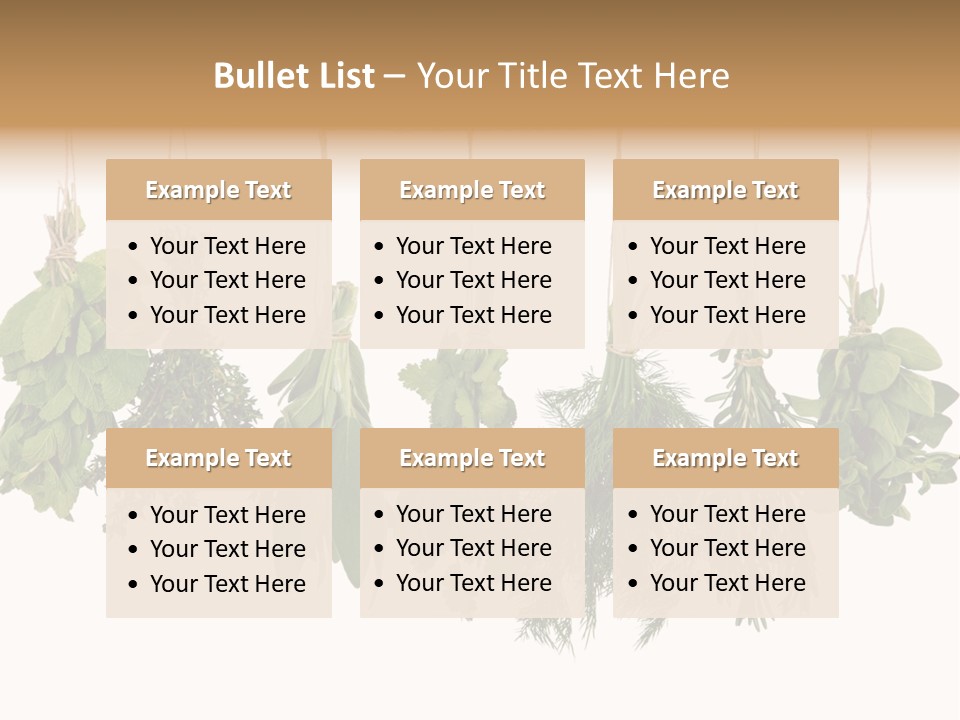 Sativa Clothespin Food PowerPoint Template