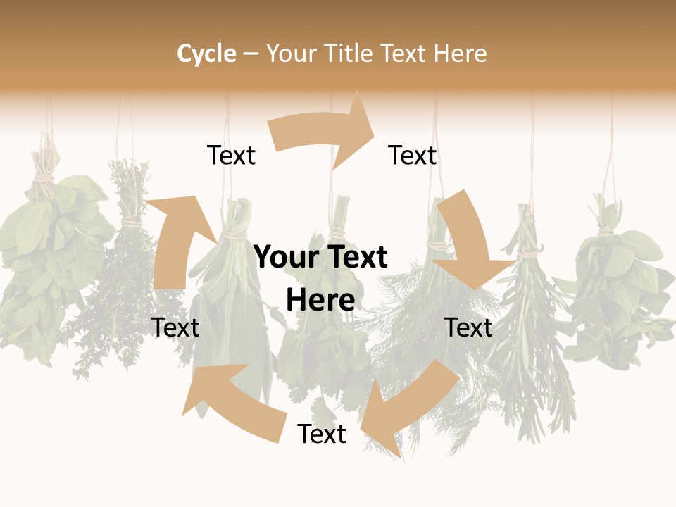Sativa Clothespin Food PowerPoint Template