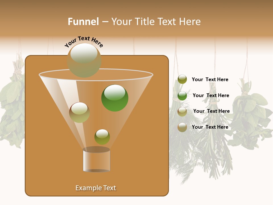 Sativa Clothespin Food PowerPoint Template