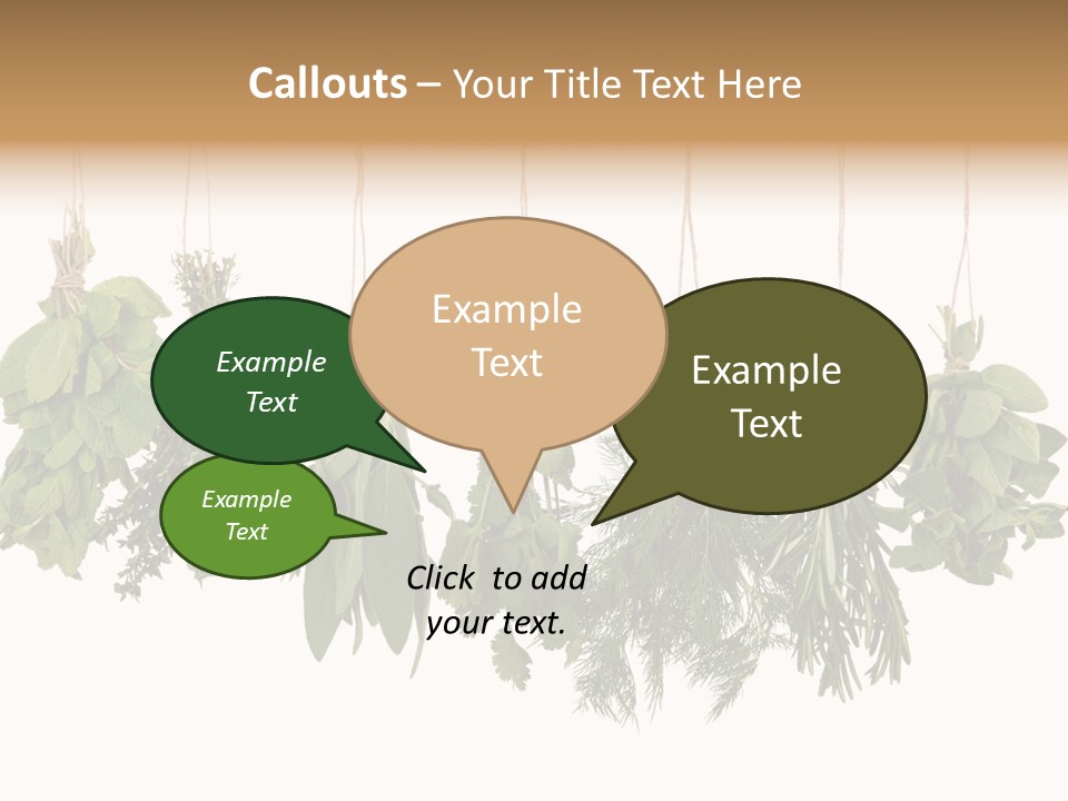 Sativa Clothespin Food PowerPoint Template