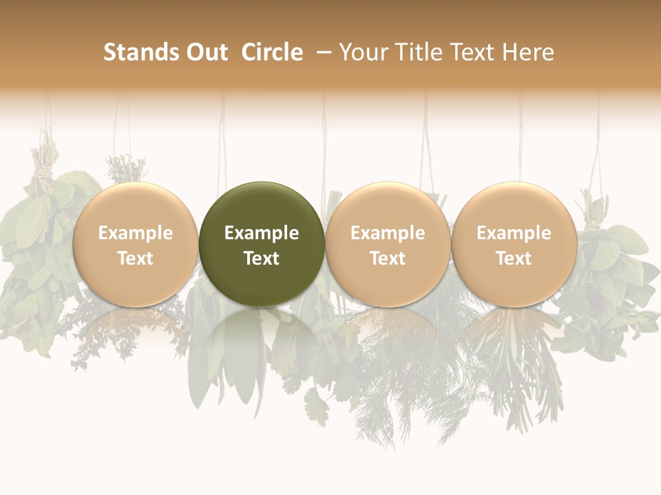 Sativa Clothespin Food PowerPoint Template