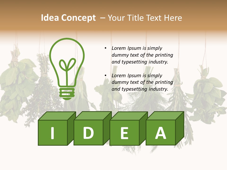 Sativa Clothespin Food PowerPoint Template