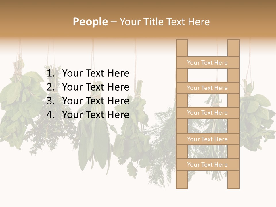 Sativa Clothespin Food PowerPoint Template