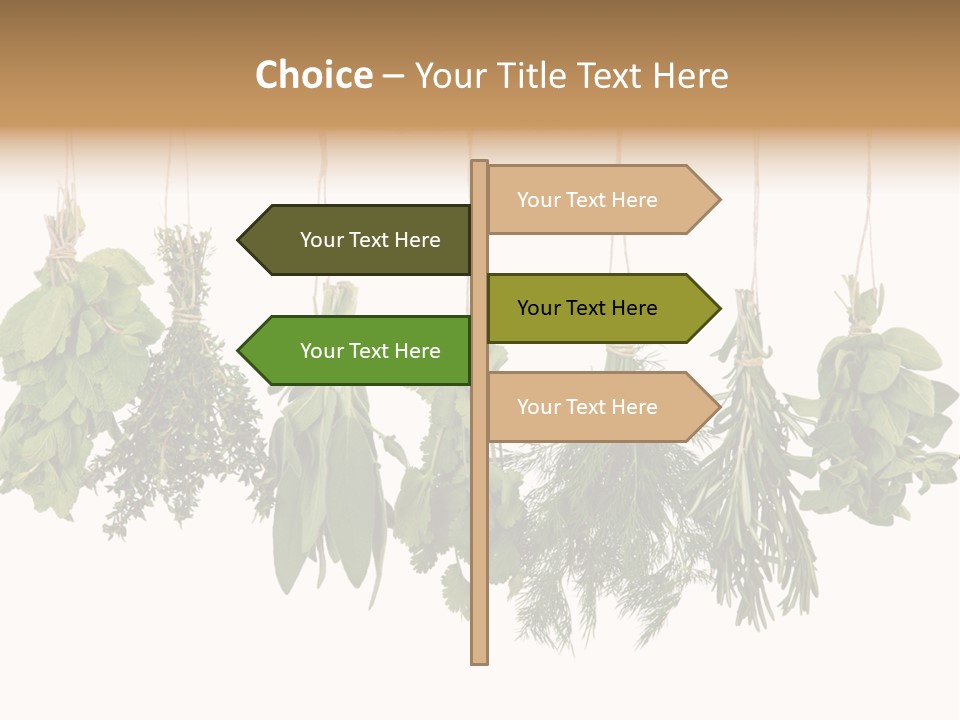 Sativa Clothespin Food PowerPoint Template