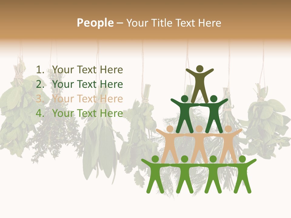 Sativa Clothespin Food PowerPoint Template