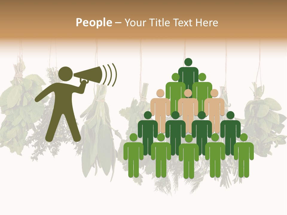 Sativa Clothespin Food PowerPoint Template