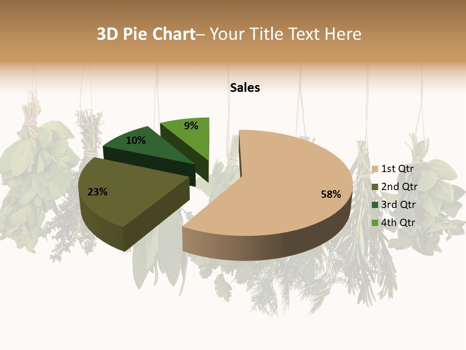 Sativa Clothespin Food PowerPoint Template