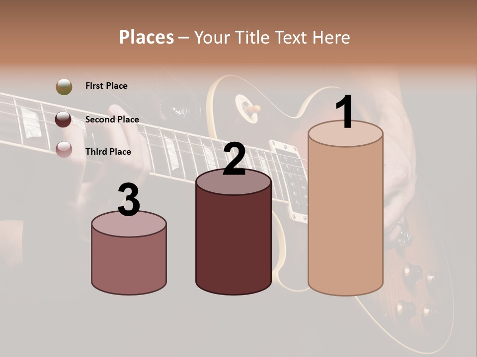 Blues Human Bass PowerPoint Template