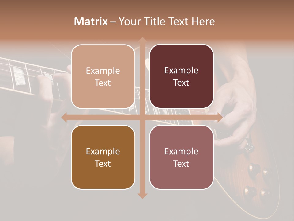 Blues Human Bass PowerPoint Template