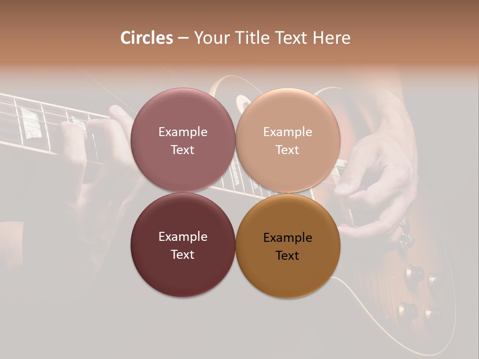 Blues Human Bass PowerPoint Template