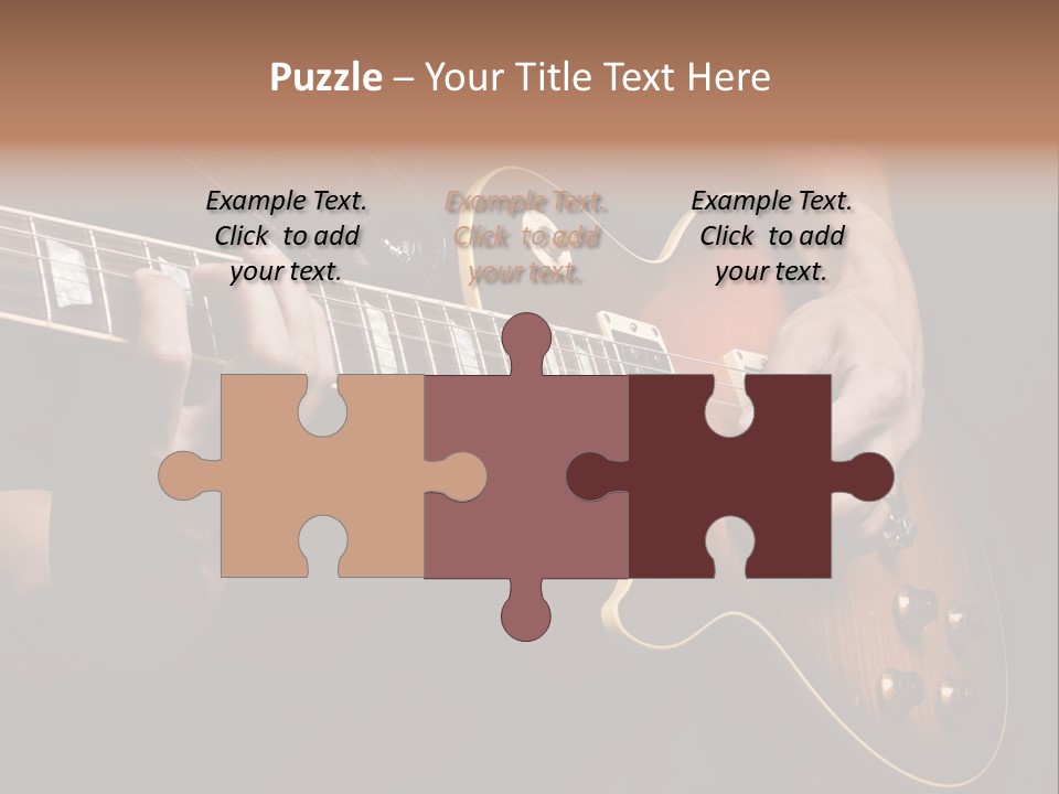 Blues Human Bass PowerPoint Template