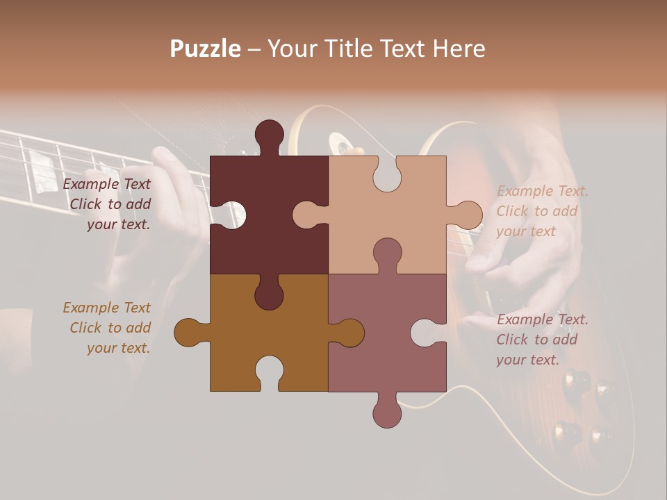 Blues Human Bass PowerPoint Template