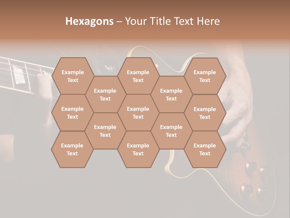 Blues Human Bass PowerPoint Template