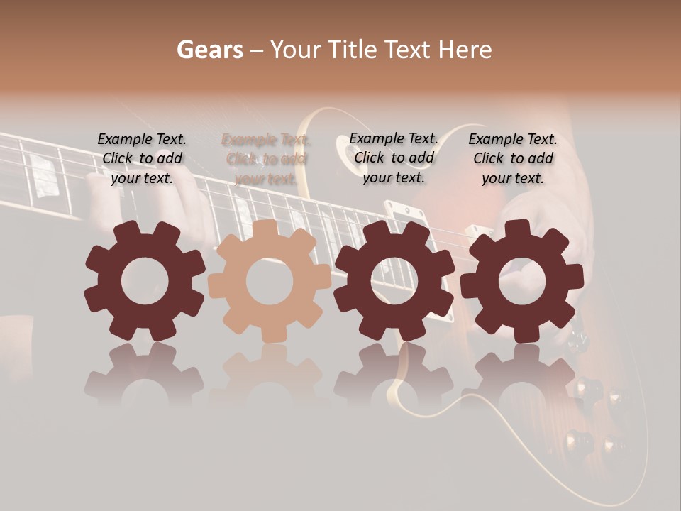 Blues Human Bass PowerPoint Template