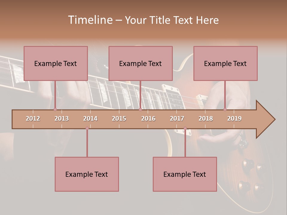 Blues Human Bass PowerPoint Template