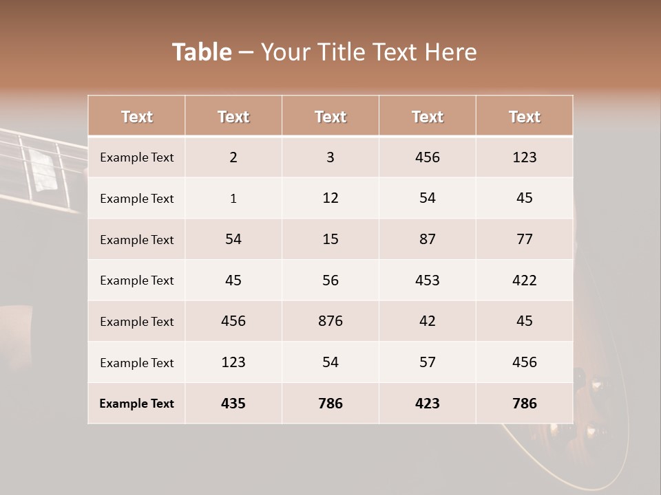 Blues Human Bass PowerPoint Template