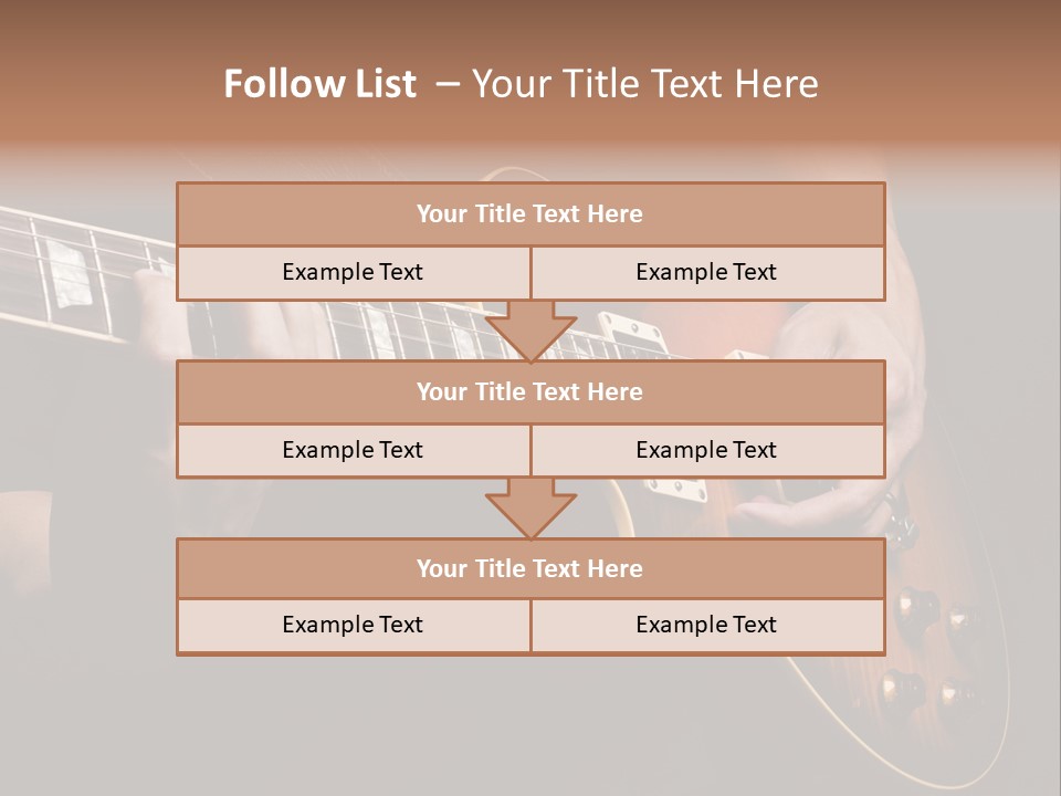 Blues Human Bass PowerPoint Template