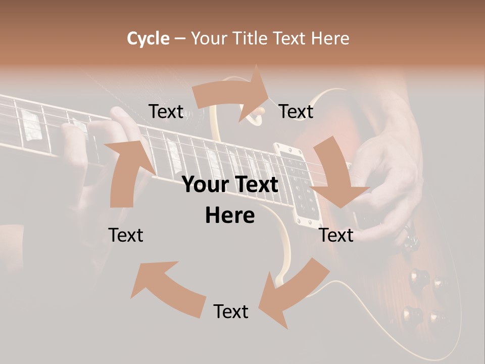 Blues Human Bass PowerPoint Template