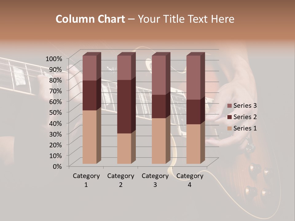 Blues Human Bass PowerPoint Template
