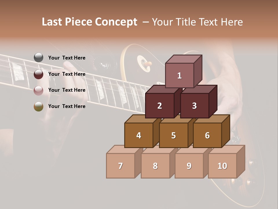 Blues Human Bass PowerPoint Template