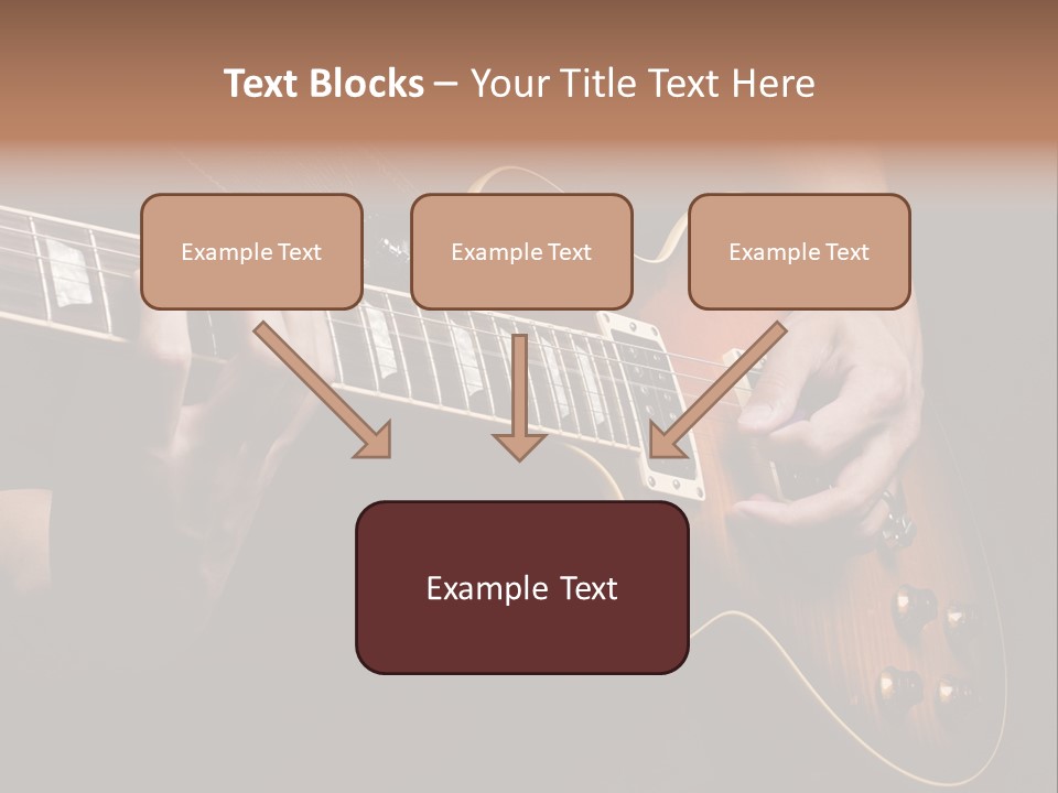 Blues Human Bass PowerPoint Template