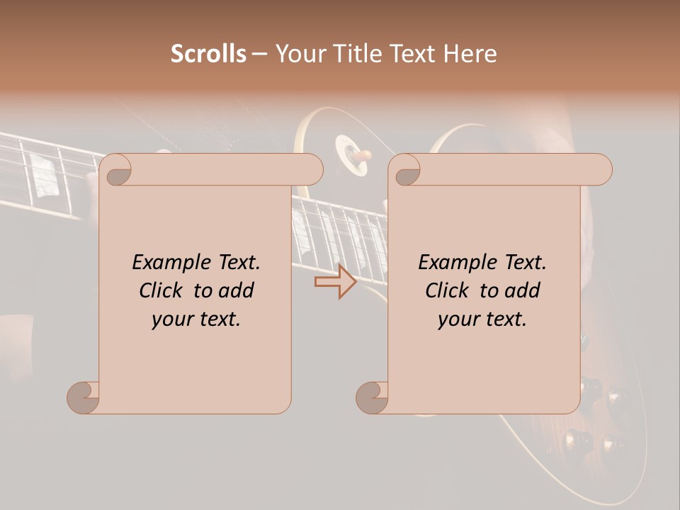 Blues Human Bass PowerPoint Template