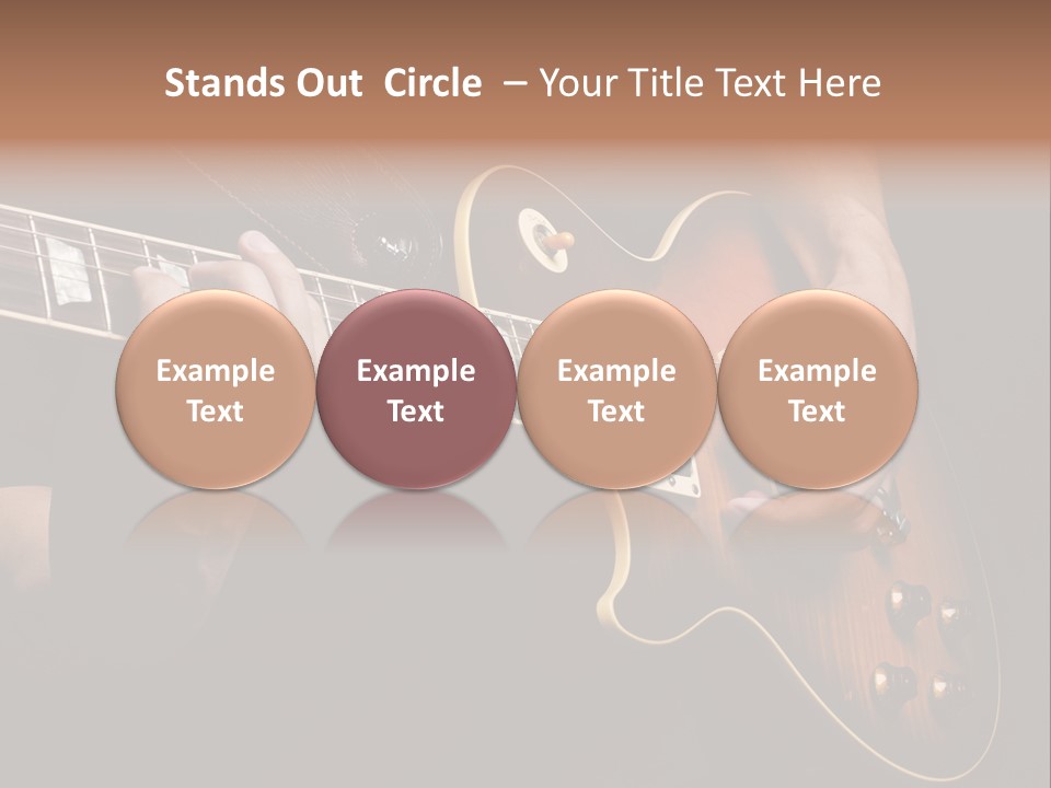 Blues Human Bass PowerPoint Template