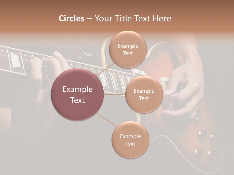 Blues Human Bass PowerPoint Template