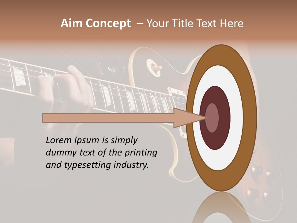 Blues Human Bass PowerPoint Template