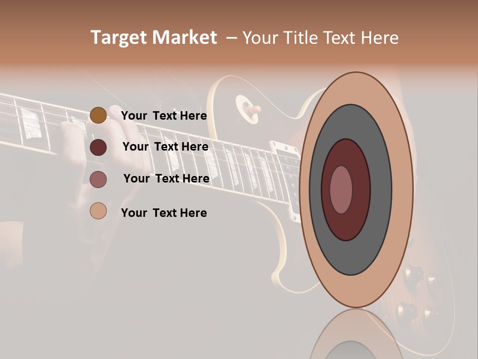 Blues Human Bass PowerPoint Template