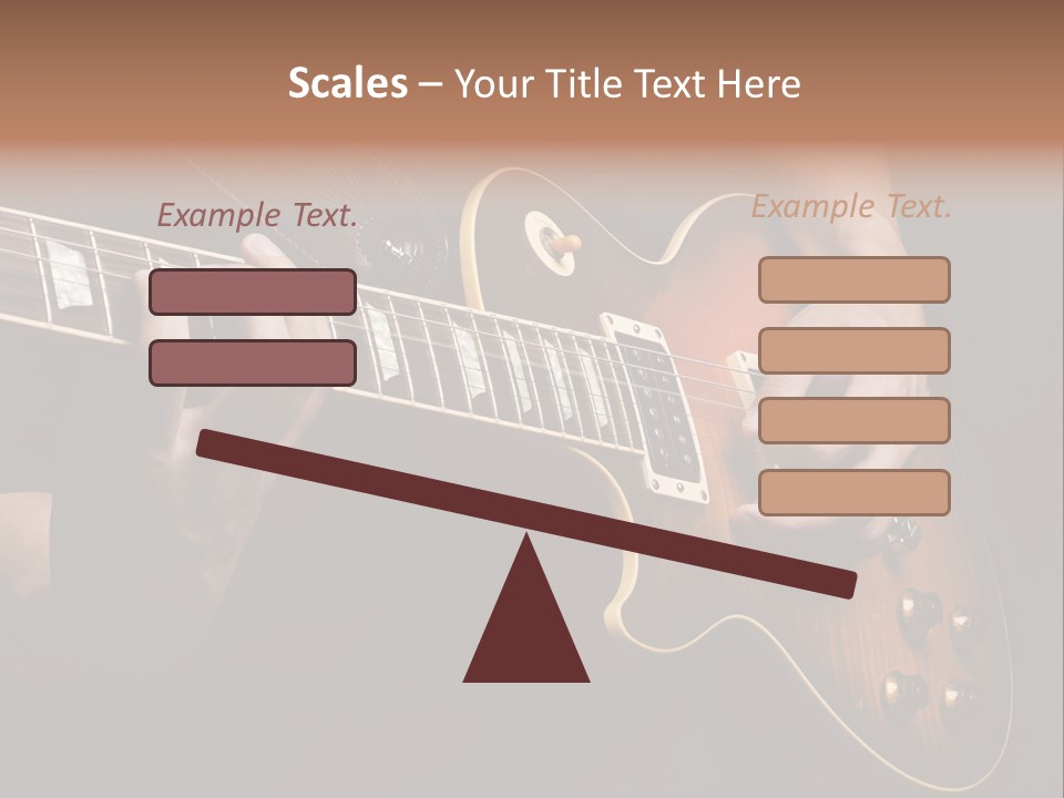 Blues Human Bass PowerPoint Template