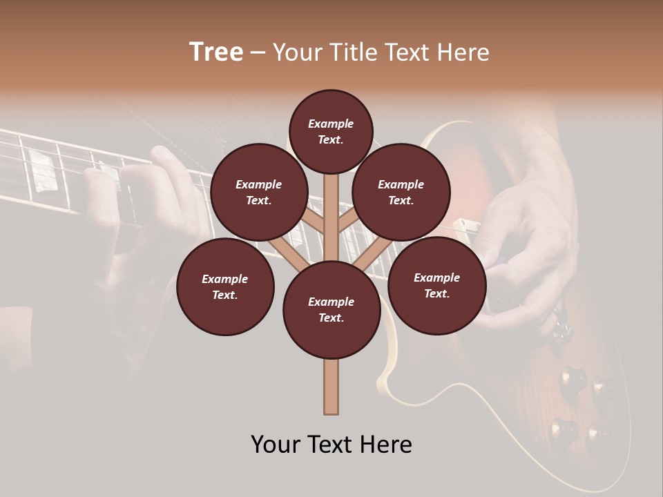 Blues Human Bass PowerPoint Template