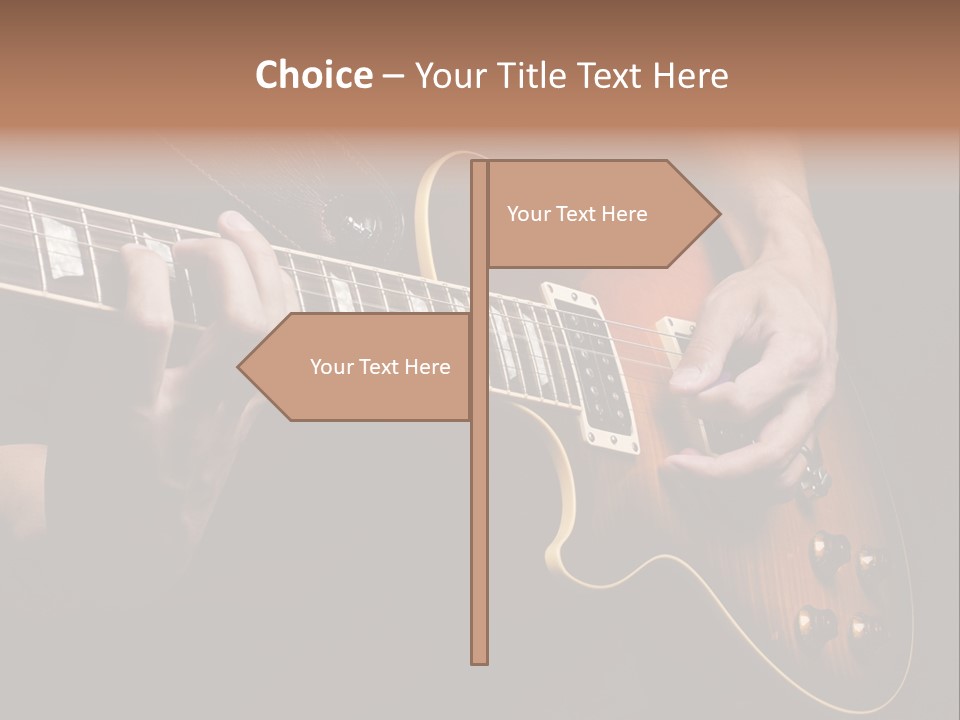 Blues Human Bass PowerPoint Template