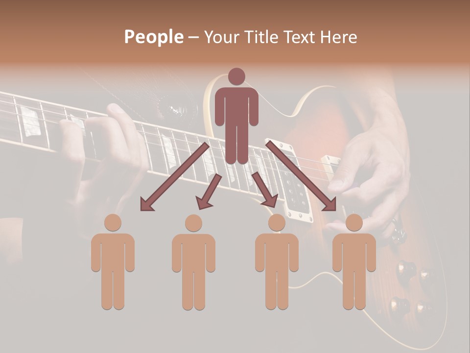 Blues Human Bass PowerPoint Template