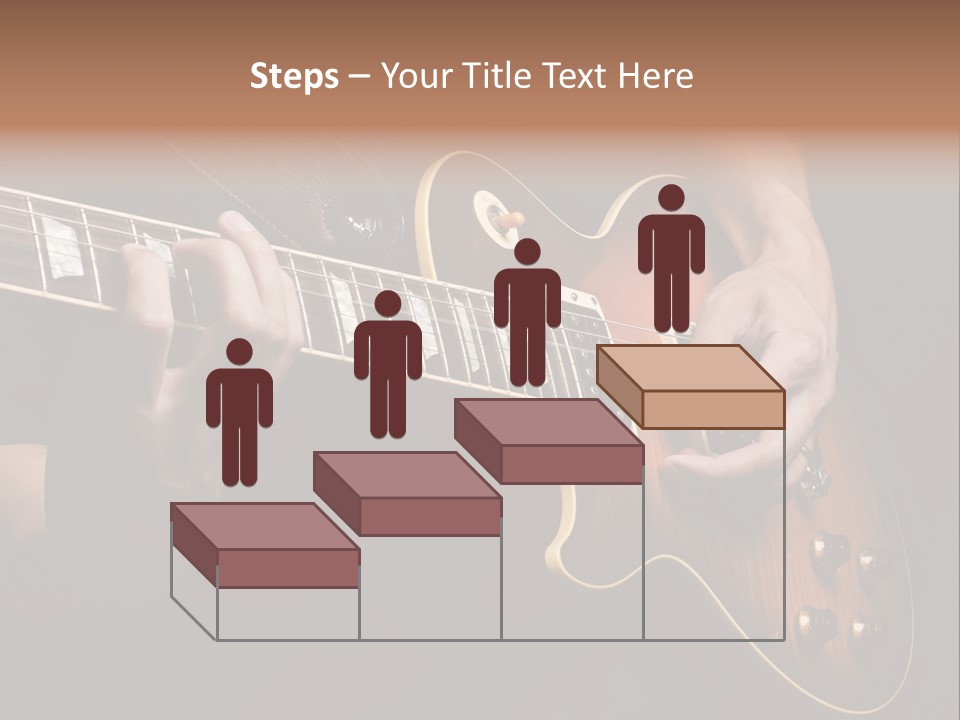 Blues Human Bass PowerPoint Template