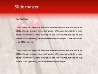 February Decoration Texture PowerPoint Template