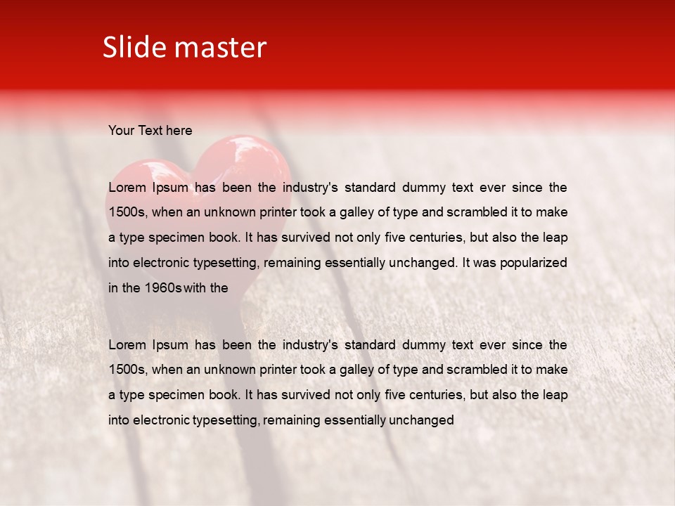 February Decoration Texture PowerPoint Template