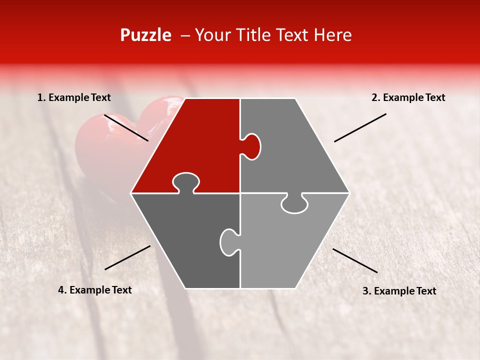 February Decoration Texture PowerPoint Template