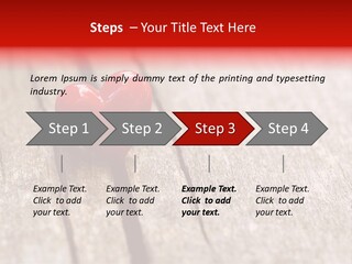 February Decoration Texture PowerPoint Template
