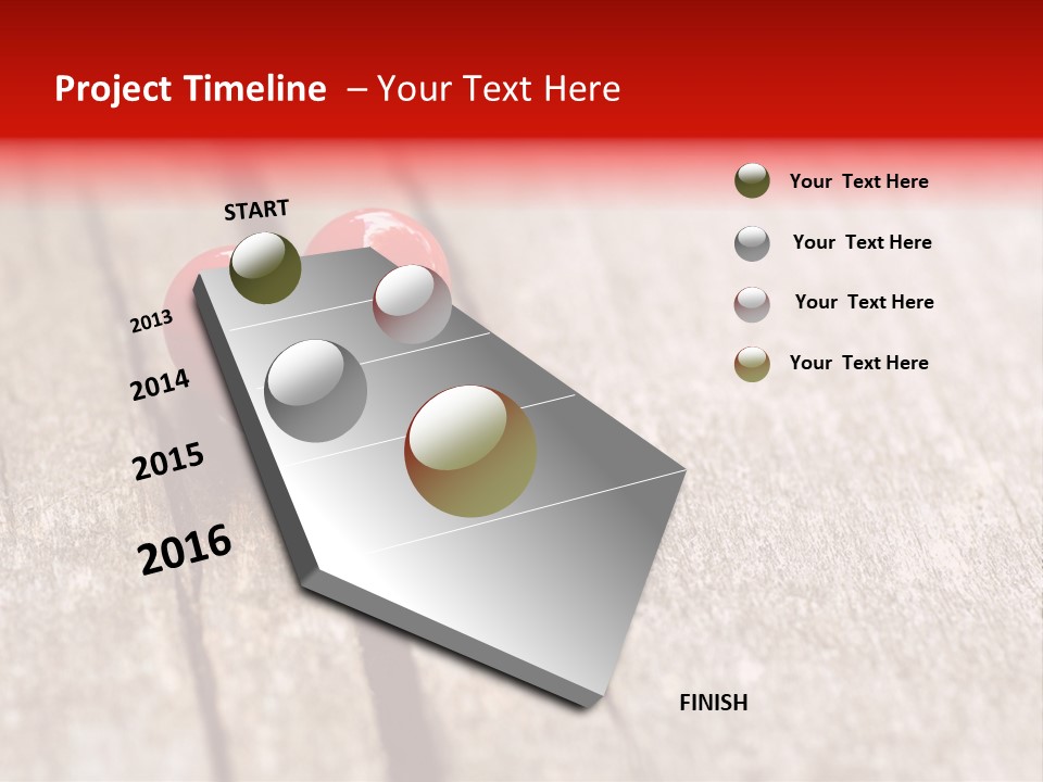 February Decoration Texture PowerPoint Template