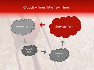 February Decoration Texture PowerPoint Template