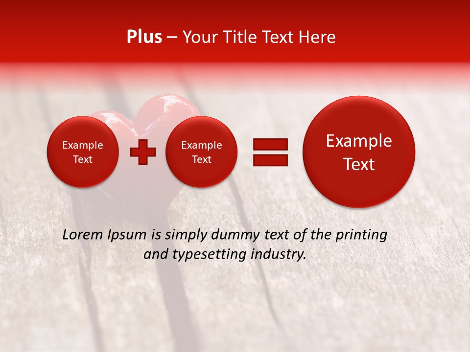 February Decoration Texture PowerPoint Template