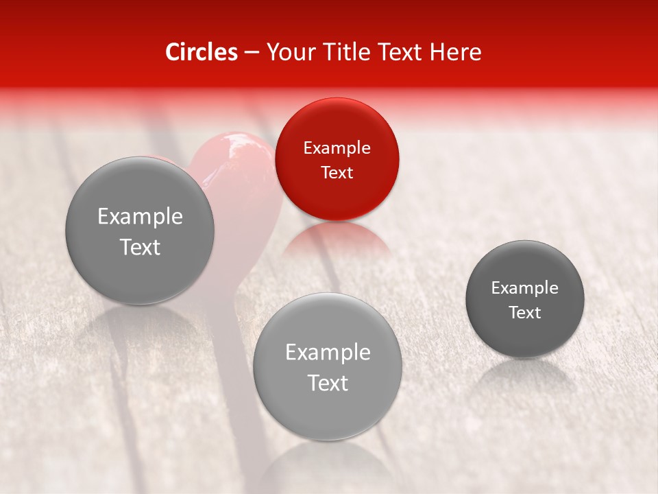 February Decoration Texture PowerPoint Template