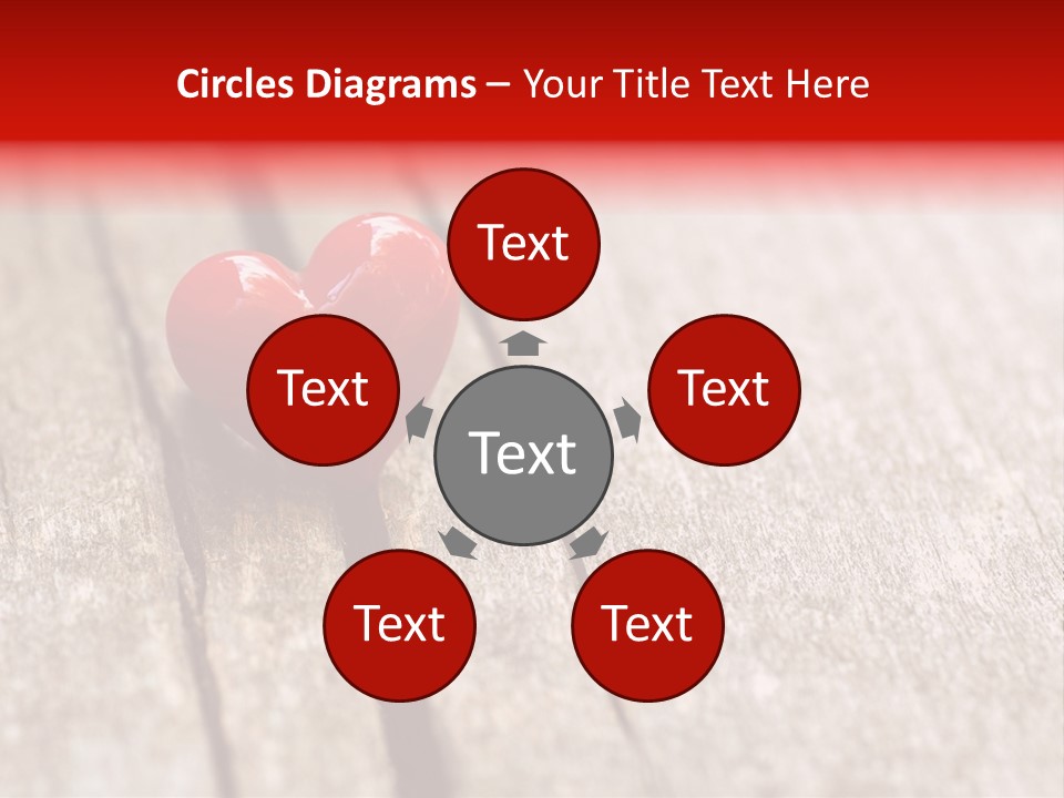 February Decoration Texture PowerPoint Template